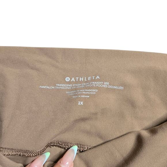 Athleta Transcend Stash Crop Straight Leg Pants Size: 2X - Picture 3 of 7